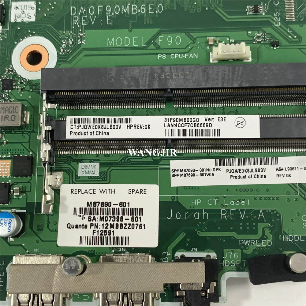 F90 For HP 260 G4 Motherboard  - Ddr4 16Gb recension och pris
