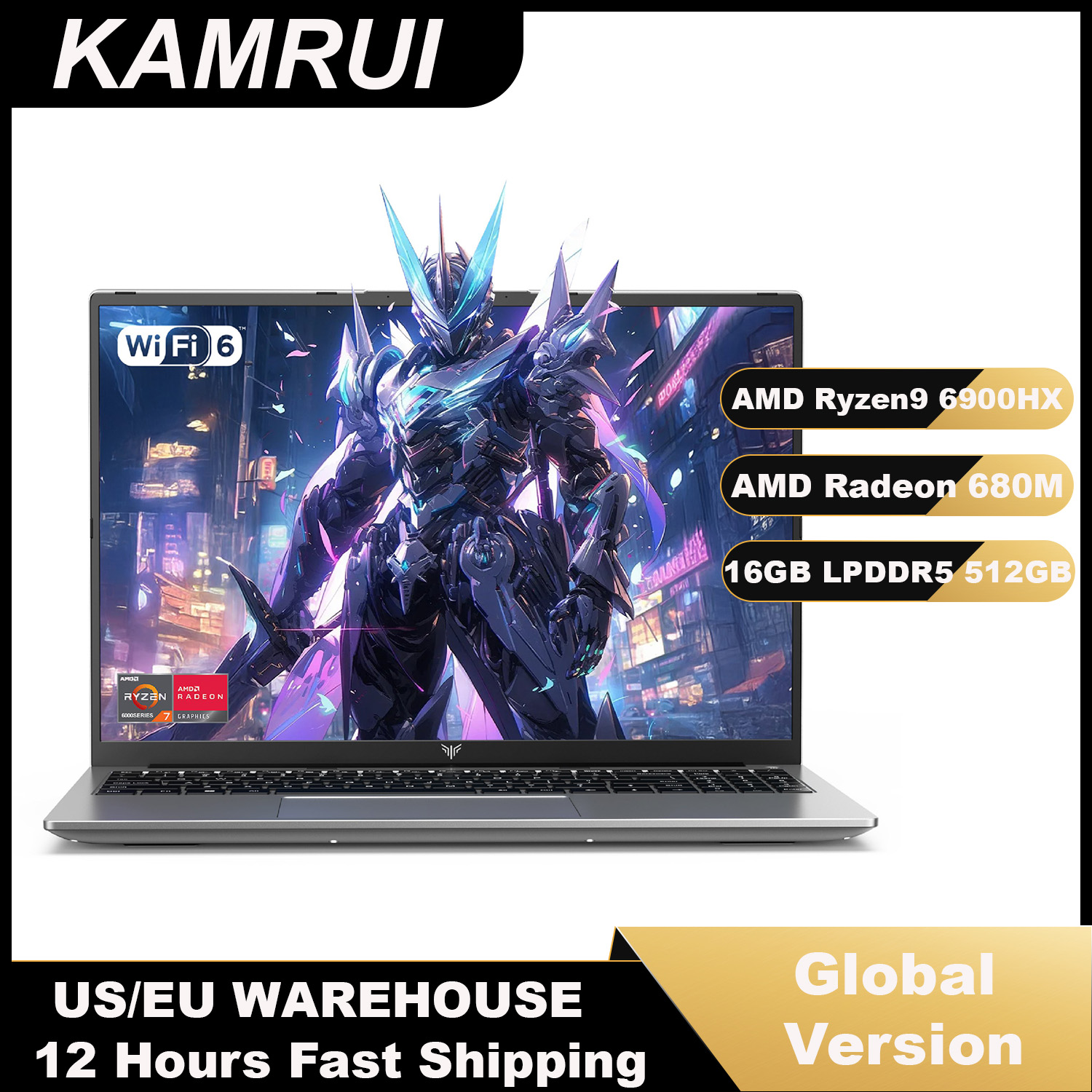 KAMRUI 16inch Laptop AMD Ryzen - Ddr4 2400Mhz recension och pris