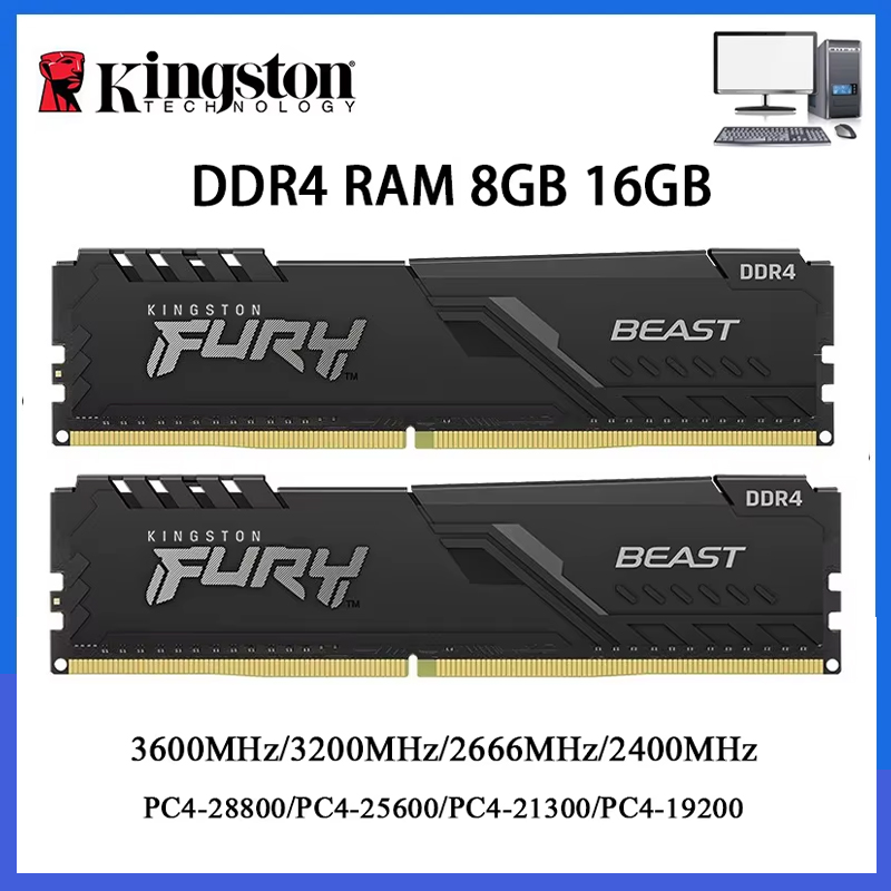 DDR4 Kingston BEAST RAM 3200MH - Ddr4 3200 16Gb recension och pris