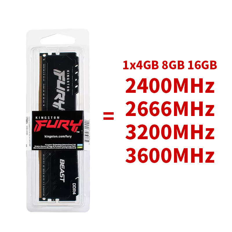 DDR4 Kingston BEAST RAM 3200MH - Ddr4 3200 16Gb recension och pris