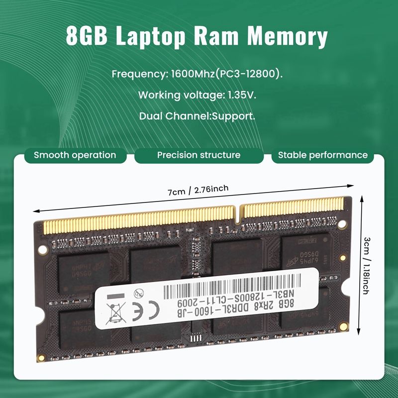 DDR3 8GB Laptop Ram Memory 160 - Ddr3 8Gb recension och pris